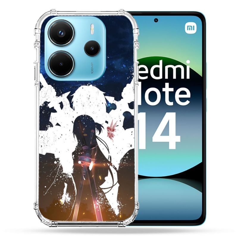 Coque Renforcée Pour Xiaomi Redmi Note 14 4G Manga SAO sword Art Online Asuna