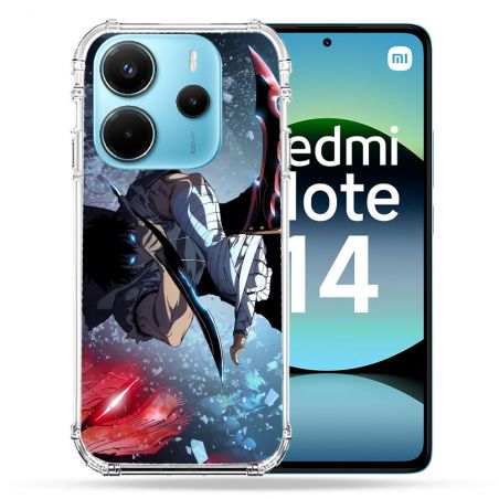 Coque Renforcée Pour Xiaomi Redmi Note 14 4G Manga Solo Leveling Sung Epee