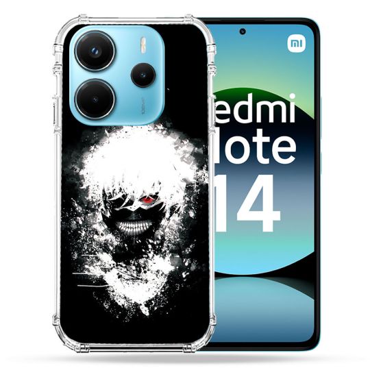 Coque Renforcée Pour Xiaomi Redmi Note 14 4G Manga Tokyo Ghoul Kaneki Tag