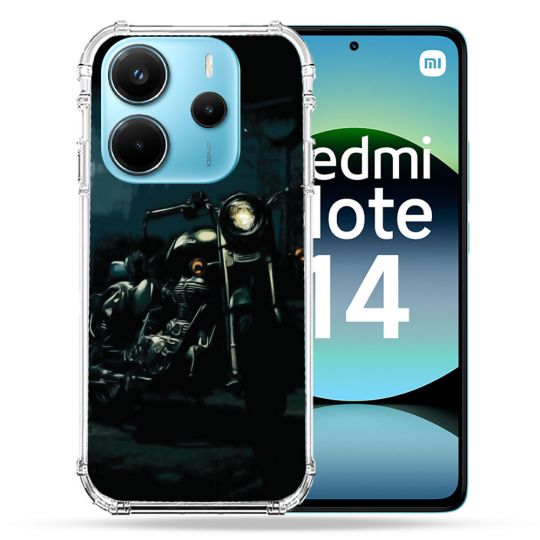 Coque Renforcée Pour Xiaomi Redmi Note 14 4G Moto Harley Vintage