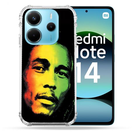Coque Renforcée Pour Xiaomi Redmi Note 14 4G Musique Bob Marley 2