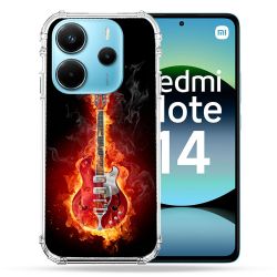 Coque Renforcée Pour Xiaomi Redmi Note 14 4G Musique Guitare Electrique
