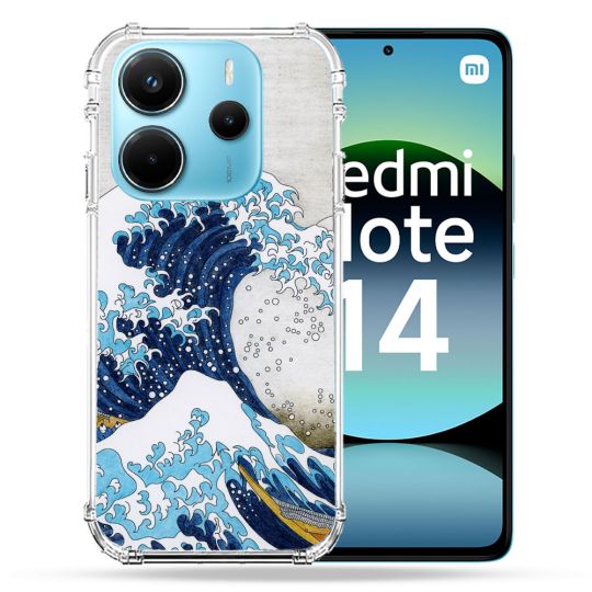 Coque Renforcée Pour Xiaomi Redmi Note 14 4G Peinture La Grande Vague