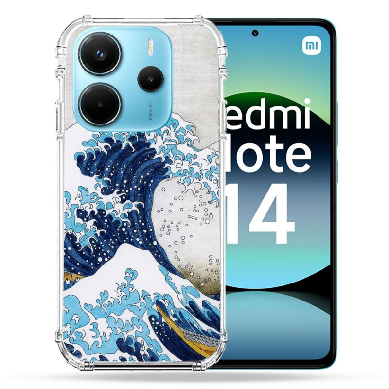 Coque Renforcée Pour Xiaomi Redmi Note 14 4G Peinture La Grande Vague