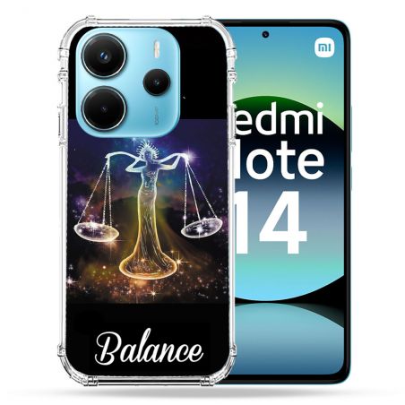 Coque Renforcée Pour Xiaomi Redmi Note 14 4G Signe Zodiaque 2 Balance