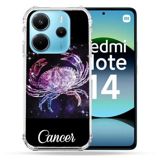 Coque Renforcée Pour Xiaomi Redmi Note 14 4G Signe Zodiaque 2 Cancer