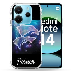 Coque Renforcée Pour Xiaomi Redmi Note 14 4G Signe Zodiaque 2 Poisson