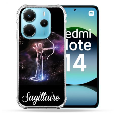 Coque Renforcée Pour Xiaomi Redmi Note 14 4G Signe Zodiaque 2 Sagittaire