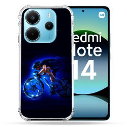 Coque Renforcée Pour Xiaomi Redmi Note 14 4G Sport Cyclisme Bleu