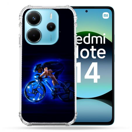 Coque Renforcée Pour Xiaomi Redmi Note 14 4G Sport Cyclisme Bleu
