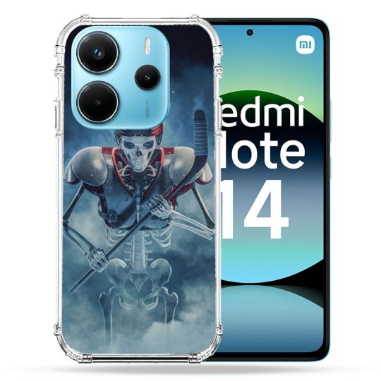 Coque Renforcée Pour Xiaomi Redmi Note 14 4G Sport Hockey Squelette