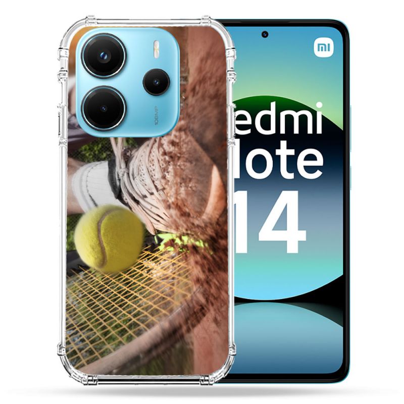 Coque Renforcée Pour Xiaomi Redmi Note 14 4G Sport Tennis Reflet