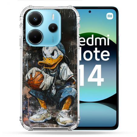 Coque Renforcée Pour Xiaomi Redmi Note 14 4G Street Art Donald Duck