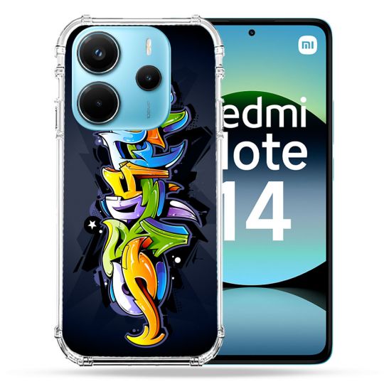 Coque Renforcée Pour Xiaomi Redmi Note 14 4G Street Art Graffiti