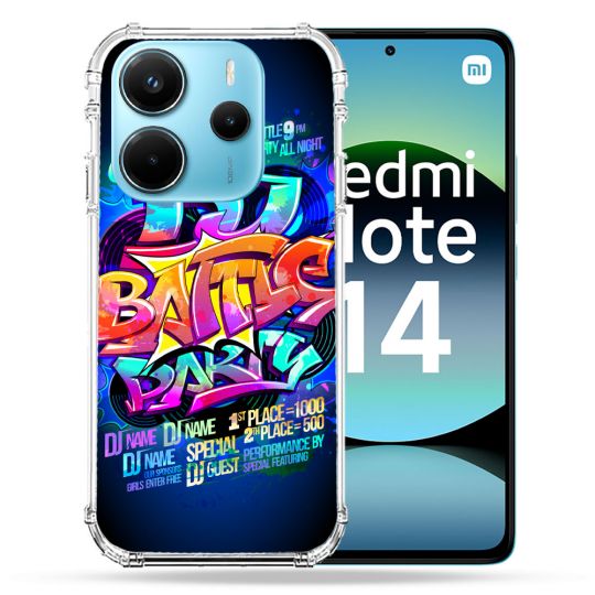 Coque Renforcée Pour Xiaomi Redmi Note 14 4G Street Art Rap
