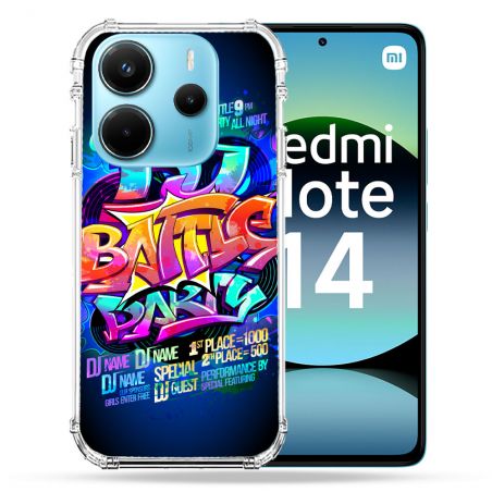 Coque Renforcée Pour Xiaomi Redmi Note 14 4G Street Art Rap