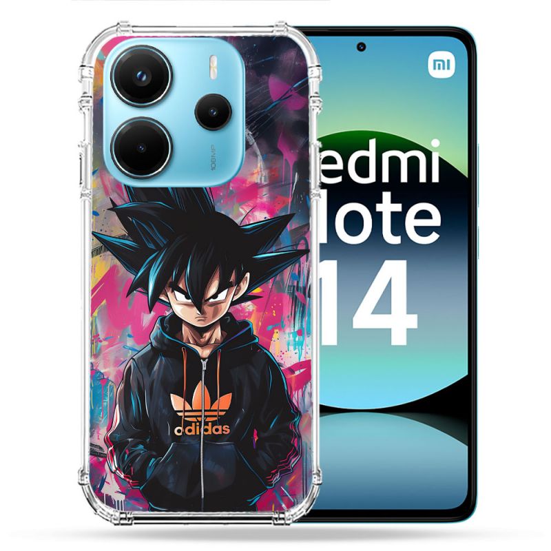 Coque Renforcée Pour Xiaomi Redmi Note 14 4G Street Art Sangoku