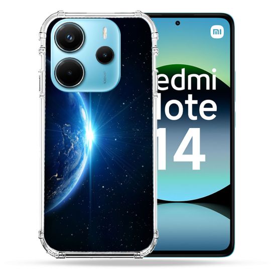 Coque Renforcée Pour Xiaomi Redmi Note 14 4G Univers Planete Terre