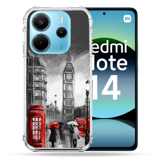 Coque Renforcée Pour Xiaomi Redmi Note 14 4G Voyage Angleterre Londres Vintage