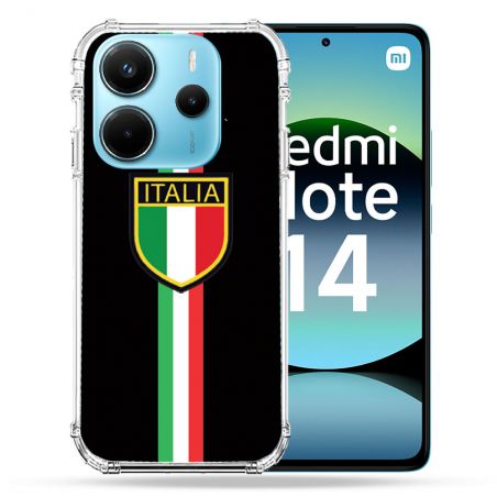 Coque Renforcée Pour Xiaomi Redmi Note 14 4G Voyage Italie 3 Noir