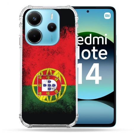 Coque Renforcée Pour Xiaomi Redmi Note 14 4G Voyage Portugal Drapeau