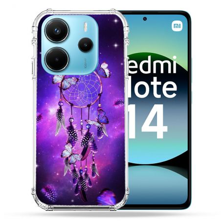 Coque Renforcée Pour Xiaomi Redmi Note 14 4G Zen Attrape Reve Papillon