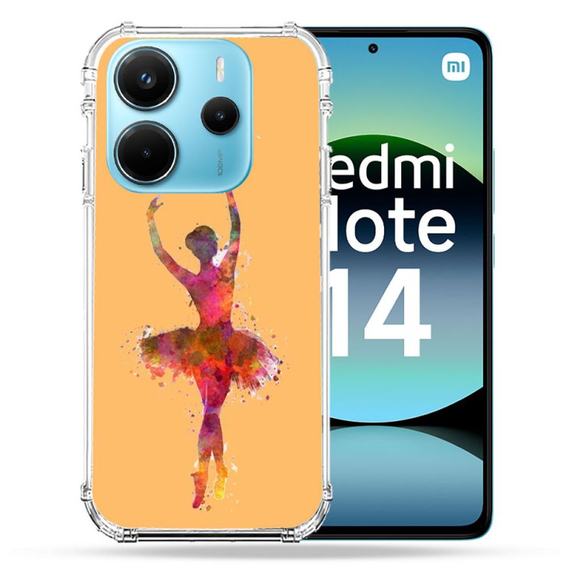 Coque Renforcée Transparente Pour Xiaomi Redmi Note 14 4G Danseuse etoile