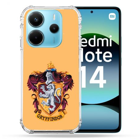 Coque Renforcée Transparente Pour Xiaomi Redmi Note 14 4G Harry Potter Griffindor