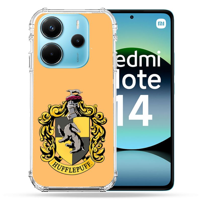 Coque Renforcée Transparente Pour Xiaomi Redmi Note 14 4G Harry Potter Hufflepuff