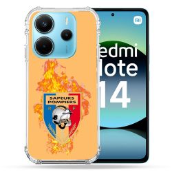 Coque Renforcée Transparente Pour Xiaomi Redmi Note 14 4G Pompier Feu