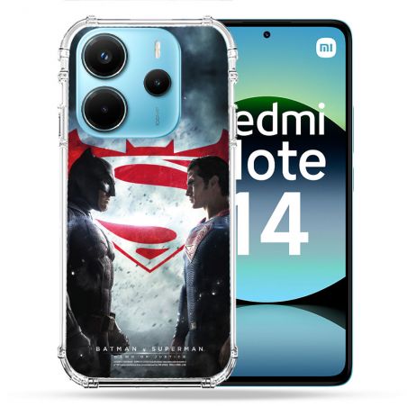 Coque Renforcée Pour Xiaomi Redmi Note 14 4G Batman VS Superman