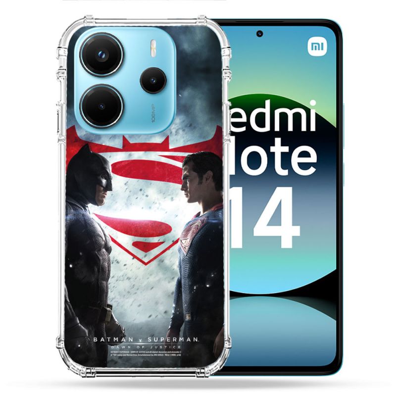 Coque Renforcée Pour Xiaomi Redmi Note 14 4G Batman VS Superman