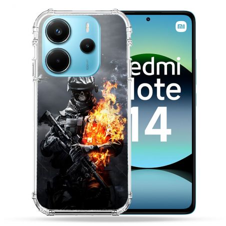 Coque Renforcée Pour Xiaomi Redmi Note 14 4G Call Of Duty Squelette