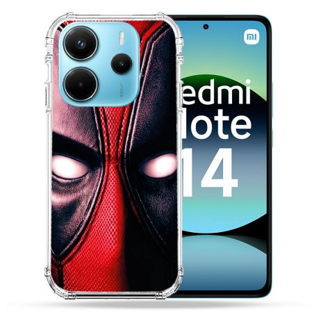 Coque Renforcée Pour Xiaomi Redmi Note 14 4G Deadpool Yeux