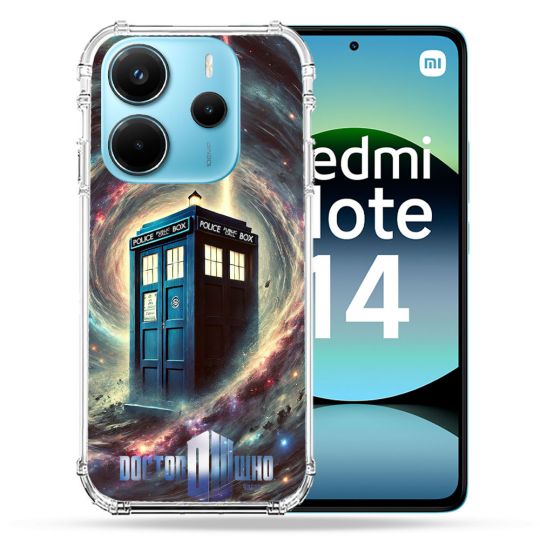 Coque Renforcée Pour Xiaomi Redmi Note 14 4G Dr Who Tardis Univers