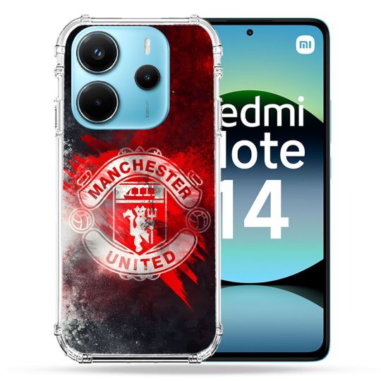 Coque Renforcée Pour Xiaomi Redmi Note 14 4G Foot Manchester United