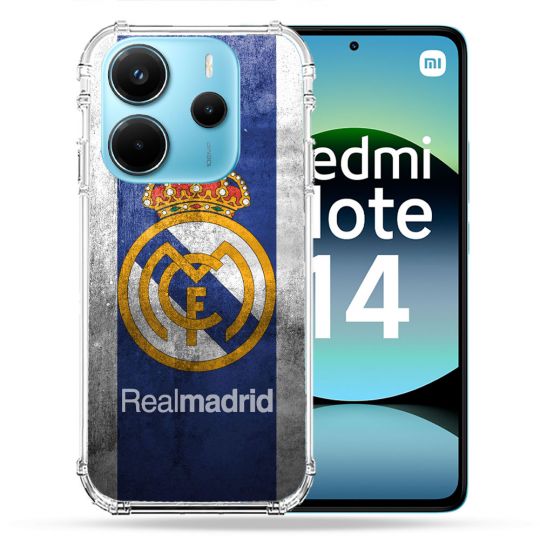 Coque Renforcée Pour Xiaomi Redmi Note 14 4G Foot Real Madrid