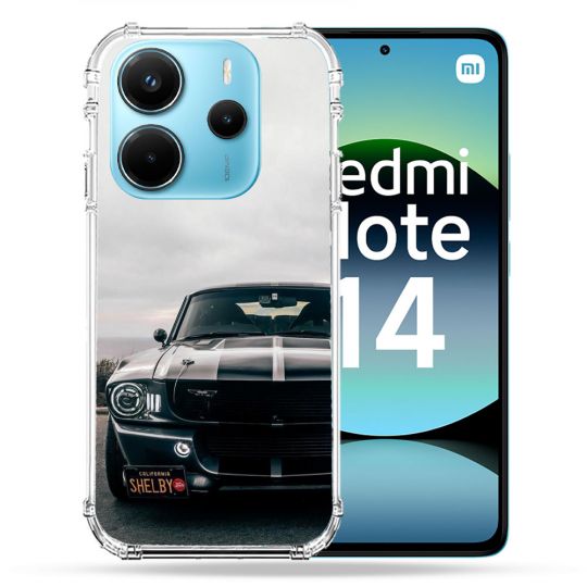 Coque Renforcée Pour Xiaomi Redmi Note 14 4G Ford Mustang GT500 Vintage