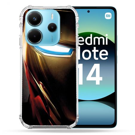 Coque Renforcée Pour Xiaomi Redmi Note 14 4G Iron Man Casque