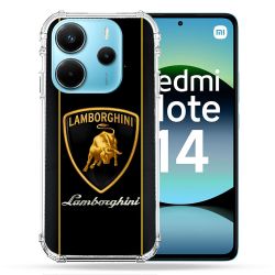 Coque Renforcée Pour Xiaomi Redmi Note 14 4G Lamborghini Carbone