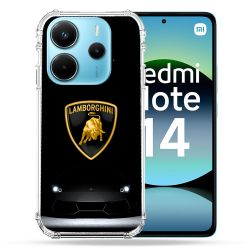 Coque Renforcée Pour Xiaomi Redmi Note 14 4G Lamborghini Noir