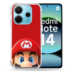 Coque Renforcée Pour Xiaomi Redmi Note 14 4G Mario Rouge