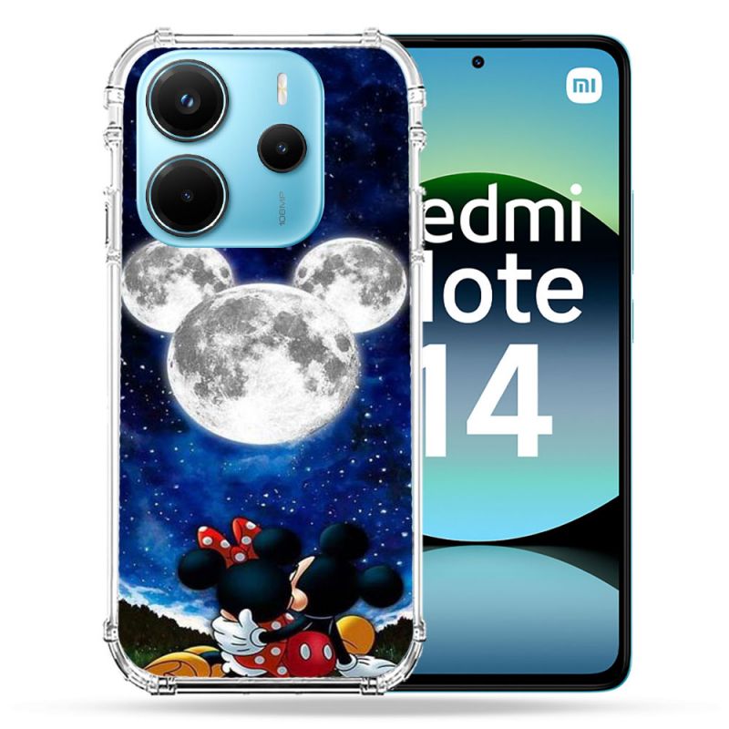 Coque Renforcée Pour Xiaomi Redmi Note 14 4G Mickey Minnie
