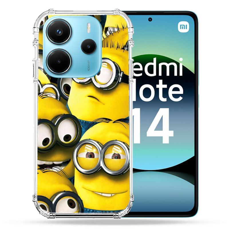 Coque Renforcée Pour Xiaomi Redmi Note 14 4G Minions Groupe