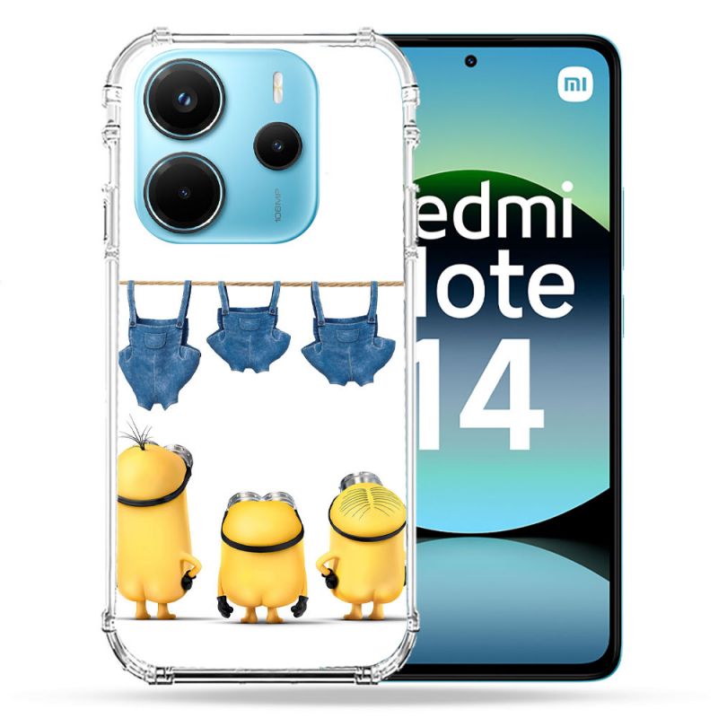 Coque Renforcée Pour Xiaomi Redmi Note 14 4G Minions Nus