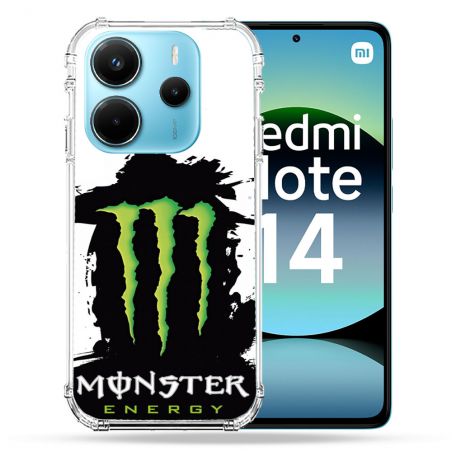 Coque Renforcée Pour Xiaomi Redmi Note 14 4G Monster Energy Tache