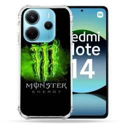 Coque Renforcée Pour Xiaomi Redmi Note 14 4G Monster Energy Vert
