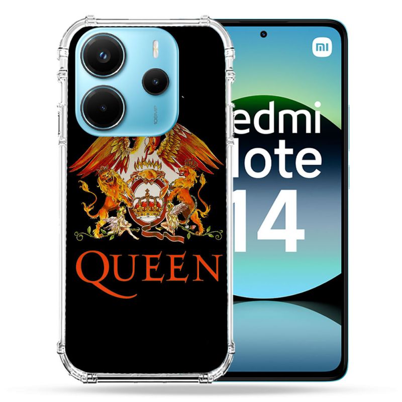 Coque Renforcée Pour Xiaomi Redmi Note 14 4G Musique Rock Queen