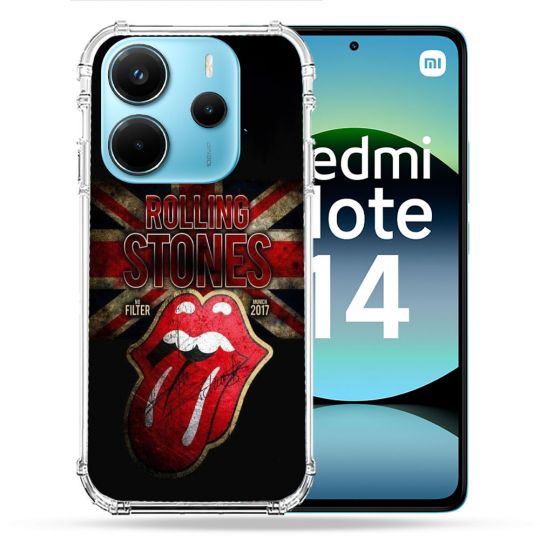 Coque Renforcée Pour Xiaomi Redmi Note 14 4G Musique Rolling Stones