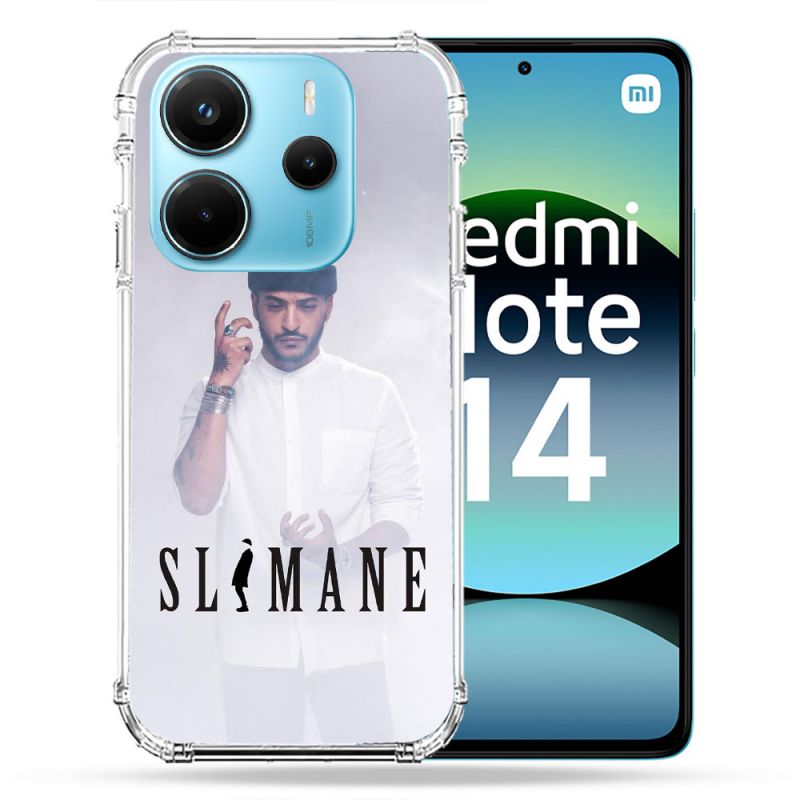 Coque Renforcée Pour Xiaomi Redmi Note 14 4G Musique Slimane Blanc